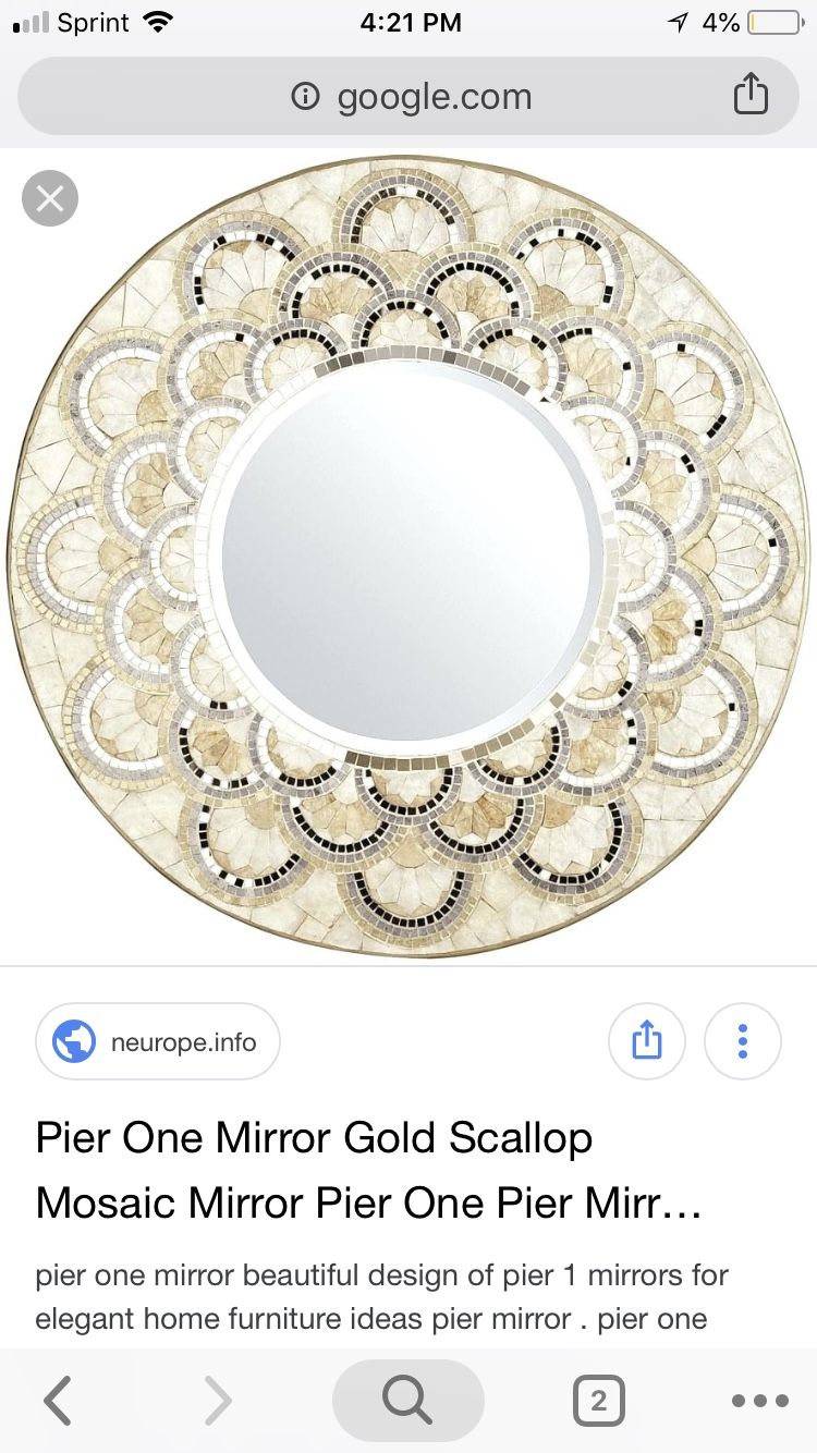 Pier one Mosaic Mirror Gold for Sale in Davie, FL OfferUp