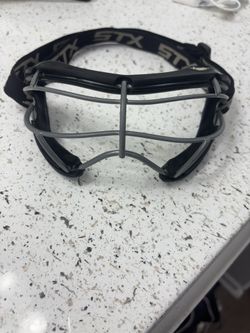 black lacrosse goggles