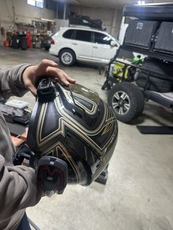 Motorcycle Helmet with Pack Talk Black