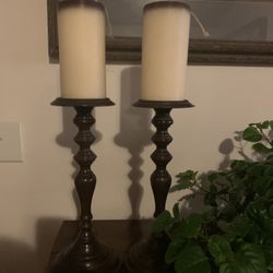Candle Holders And New Candles