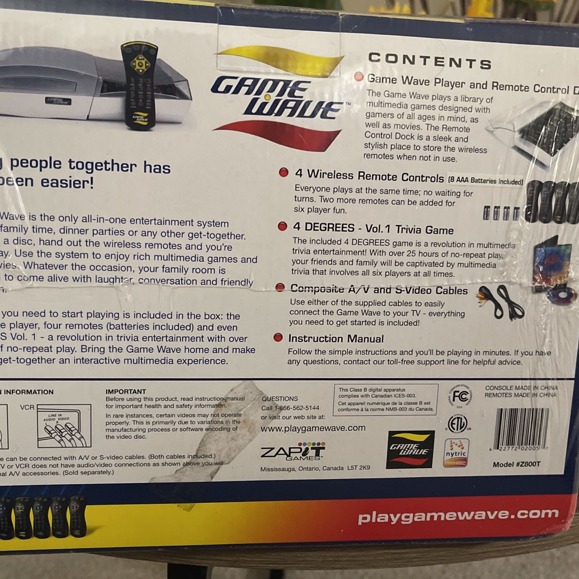 Game Wave. Retro Entertainment System.