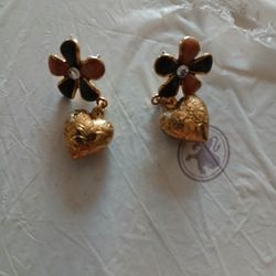Women's Flower Earrings Vintage