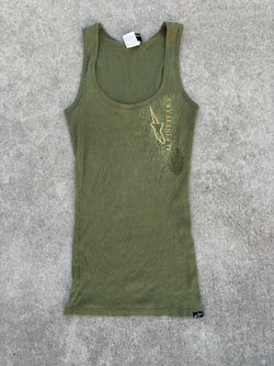 Alpine Stars Green Ribbed Tank Top
