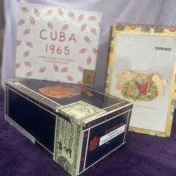 Authentic Assorted Cuban Cigar Boxes (boxes Only)