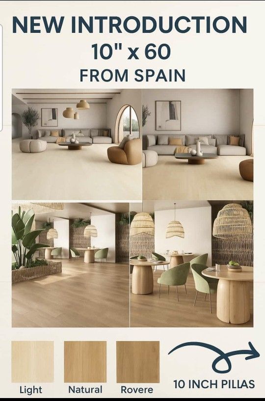 🏝💪👣  ( Tampa Bay) Wood Porcelain Tile Rectified 9x48 Made in Spain 