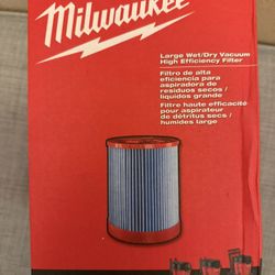 Milwaukee 9 Gallon Shop Vac Air Filter New