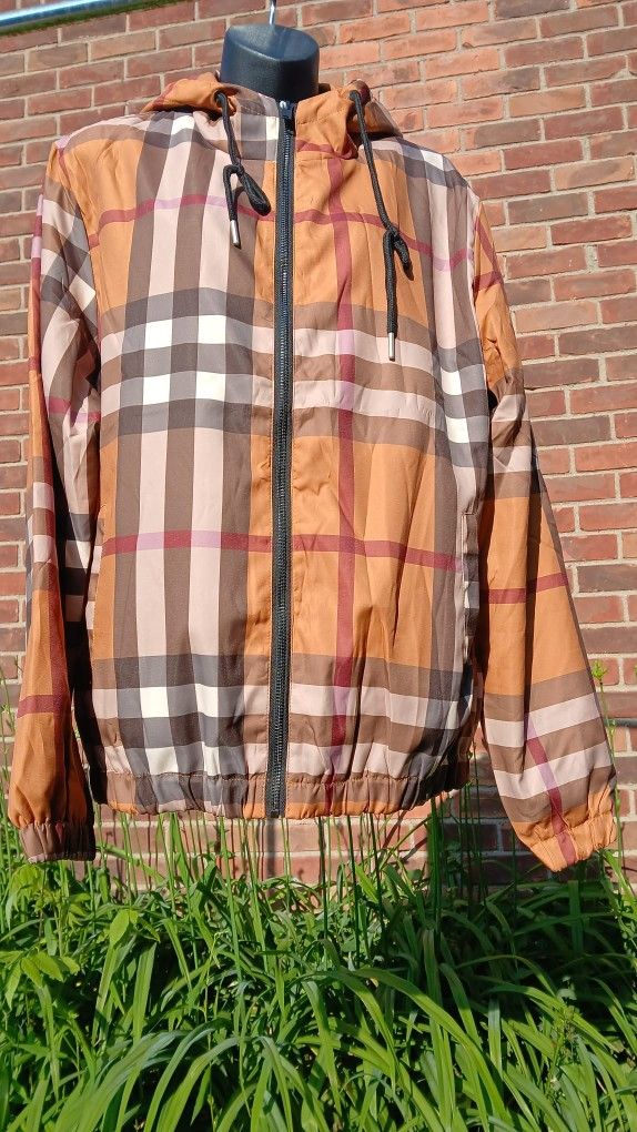 BURBERRY RAIN JACKET SIZE LARGE