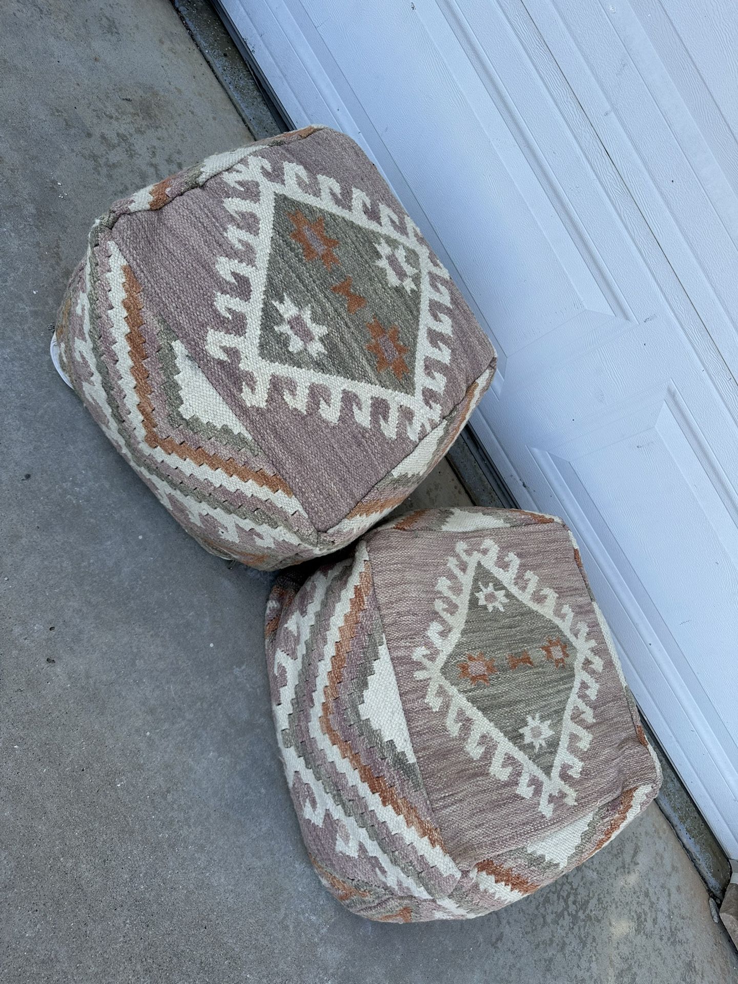 Southwestern Ottoman Poofs