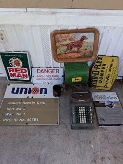 Vintage PORCELAIN SIGNS- &- COLLECTIBLES