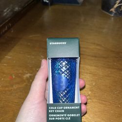 Starbucks Blue Keychain 