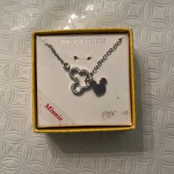 Silver Mickey Necklace