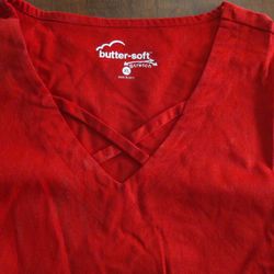 Brand New Women's Butter Soft Scrub Top With Tag 