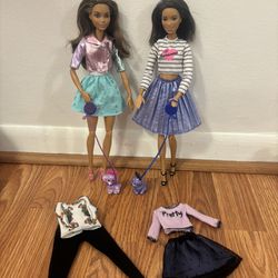 Fashionista Barbie Doll Dolls With Pet Dog Dogs And Clothes