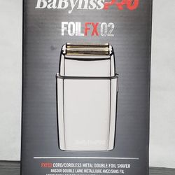 New BabylissPro Fx Double Foil Shaver Silver