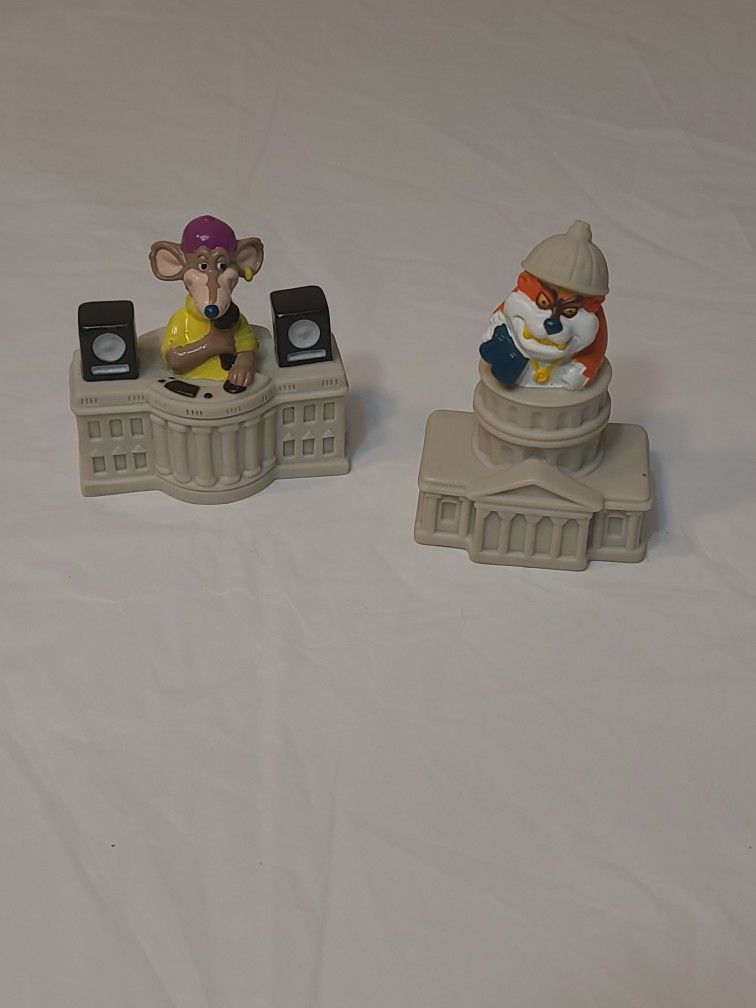1992 DJ Mouse N Vintage Tasmanian Devil Capitol Critters Figure Burger King Toys