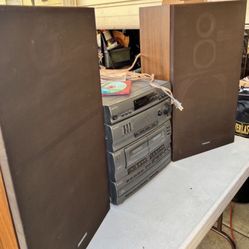 Technics SB-L70 Linear Phase 3-Way 90W Pair of Speakers With Grills