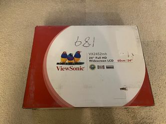 NEW Open Box ViewSonic VX2452mh 24” Full HD Widescreen LCD With Built In Speakers