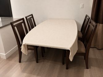 Dining table and cha