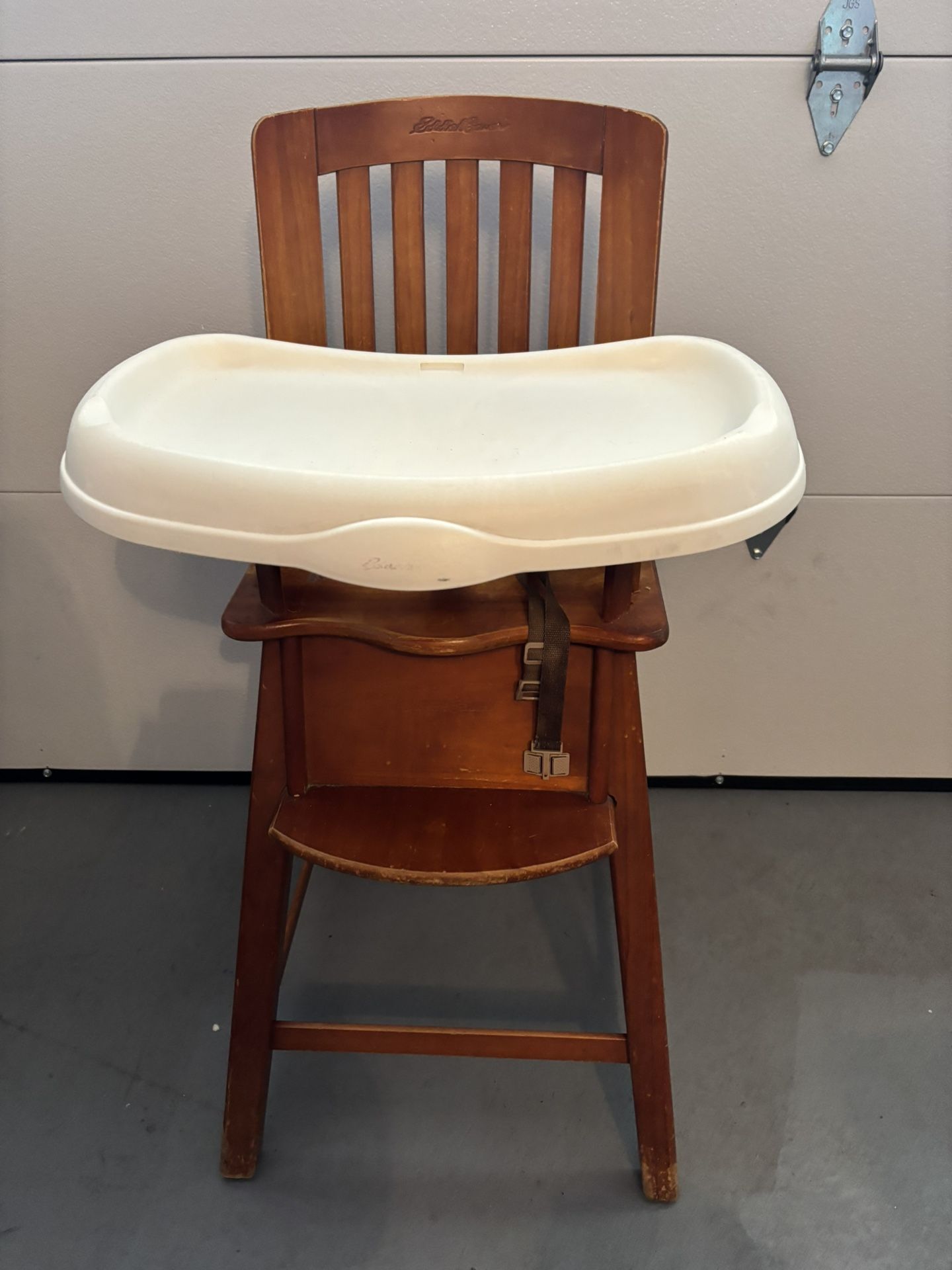Vintage wooden Eddie Bauer Convertible High Chair 