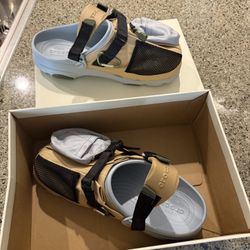 Crocs Men's Bespoke Classic All-Terrain Beams Outdoor Tan Hiking Shoes