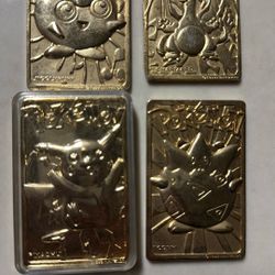 Gold Cards Nintendo Set Of 4