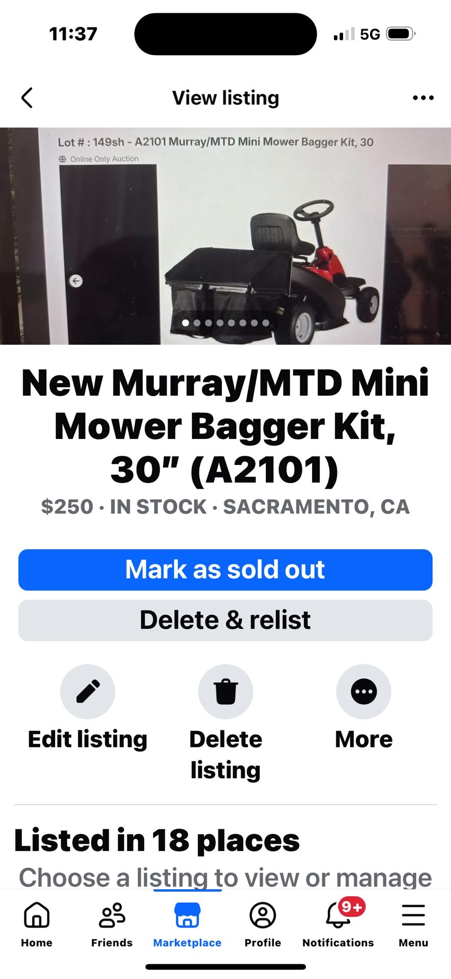 New Lawn Mower Baggers(half Off Listed Price In Photos) No Price Negotiations.