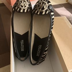 Brand New Michael Kors Flat Calf Leather Shoes 