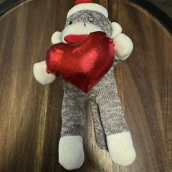 Way to celebrate Valentine's Day sock monkey plush