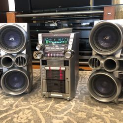 JVC HX-GX7 Compact Component Stereo / Surround System 