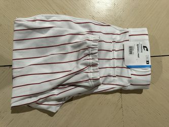 Champro Mens Small Red/White pin stripe baseball pants