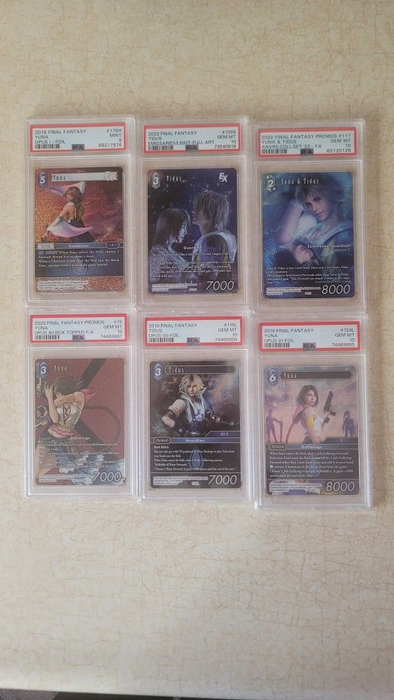 PSA 10 Final Fantasy Cards