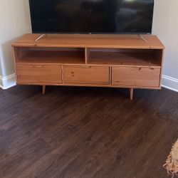 All Wood TV Stand