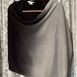 Black/Grey Ombré Shawl NEW