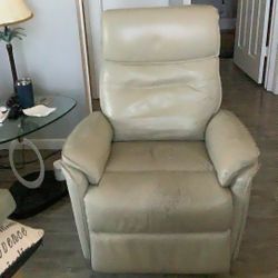 Free Power Leather Recliner.