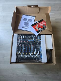 Brand new Pyle PMXU83BT 8-Ch Bluetooth Studio Mixer (Open box only for these photos)
