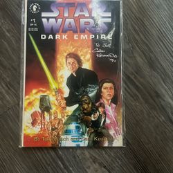 Star Wars: Dark Empire #1 Signed By Cam Kennedy (Dark Horse Comics December 1991)