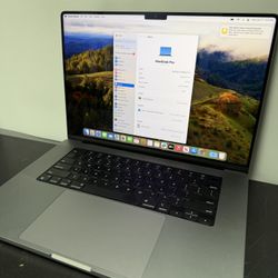 Macbook Pro 16” 2021 Apple M1 Pro 16gb RAM 1TB Memory