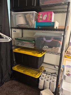 Heavy duty metal shelf