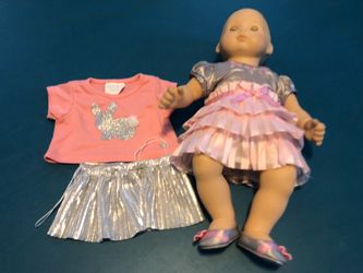 American ball n doll set with clothes