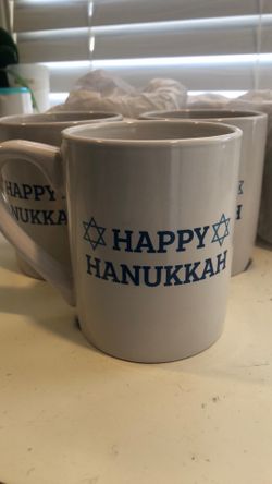 Brand new never used Hanukkah mugs