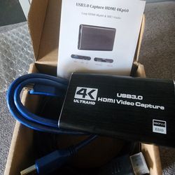  Audio Video Capture Card, 4Kp60 USB 3.0 HDMI Video Devic