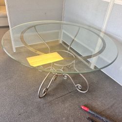 Vintage Wrought Steel Dining Table