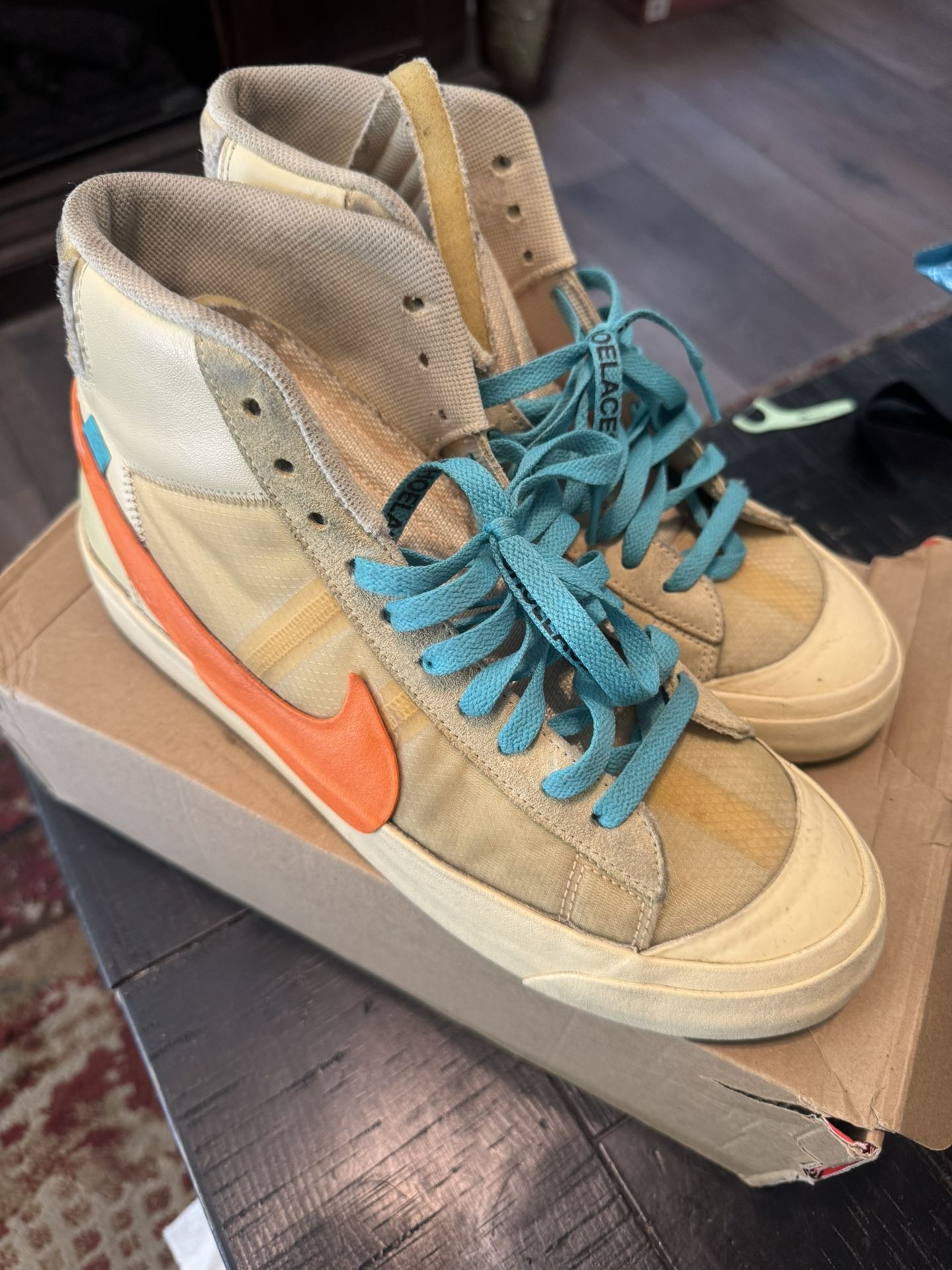 Off white Nike Blazer Sz 10