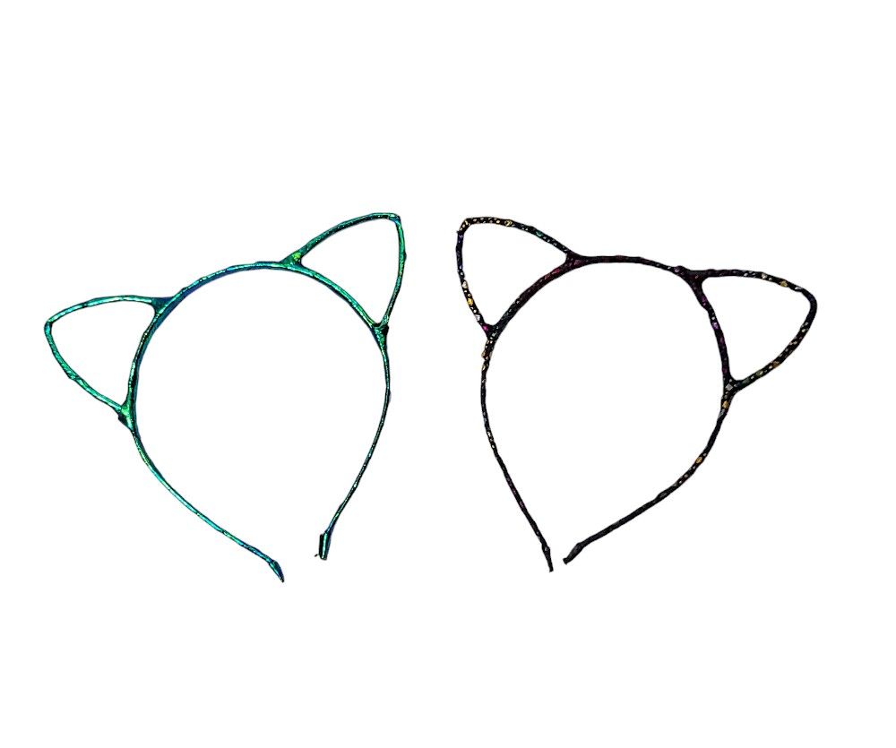 Metallic Cat Ears Headbands Set Of 2 Hot Topic Halloween