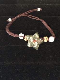 Genuine Jade Floral Bracelet