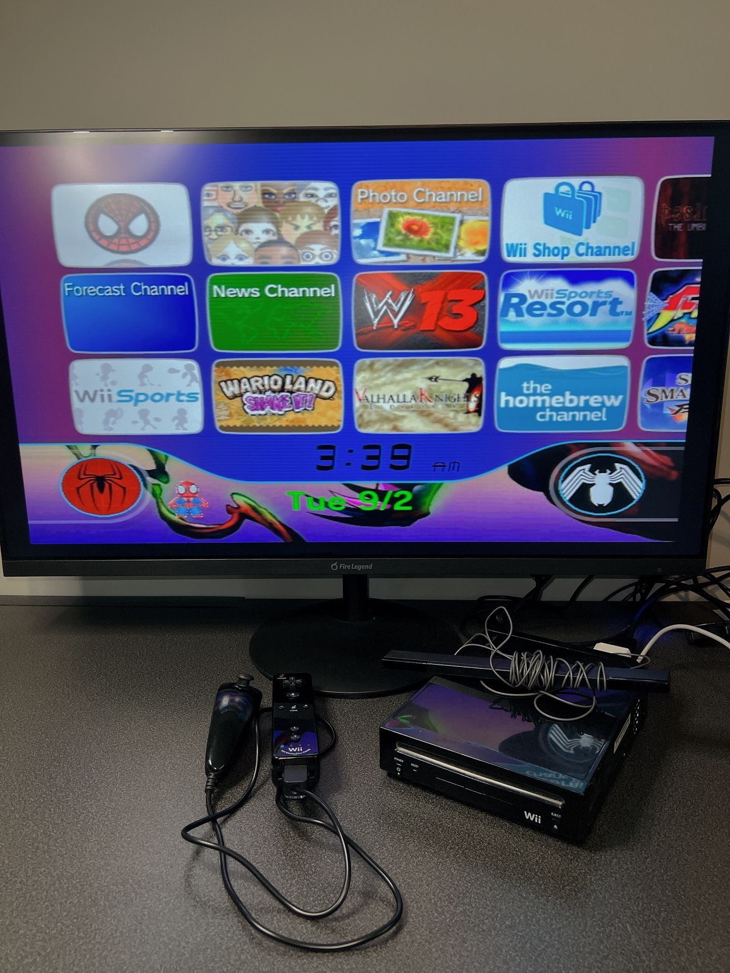 Nintendo Wii Black console