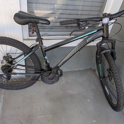 Schwinn Sidewinder mountain bike, 24-inch wheels, 21 speeds