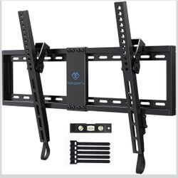PERLESMITH Tilting TV Wall Mount Bracket Low Profile for Most 23-60 inch LED LCD OLED, Plasma Flat Screen TVs with VESA 400x400mm Weight up to 115•🆕✅