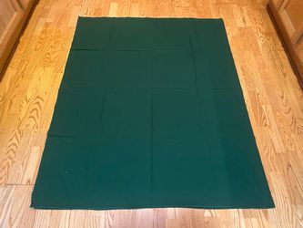 Extra Large Vintage Hunter Green Tablecloth - 95” x 116” Rectangular & 111” x 114”