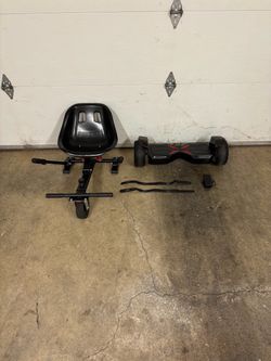 Hoverboard with cart  Attachment
